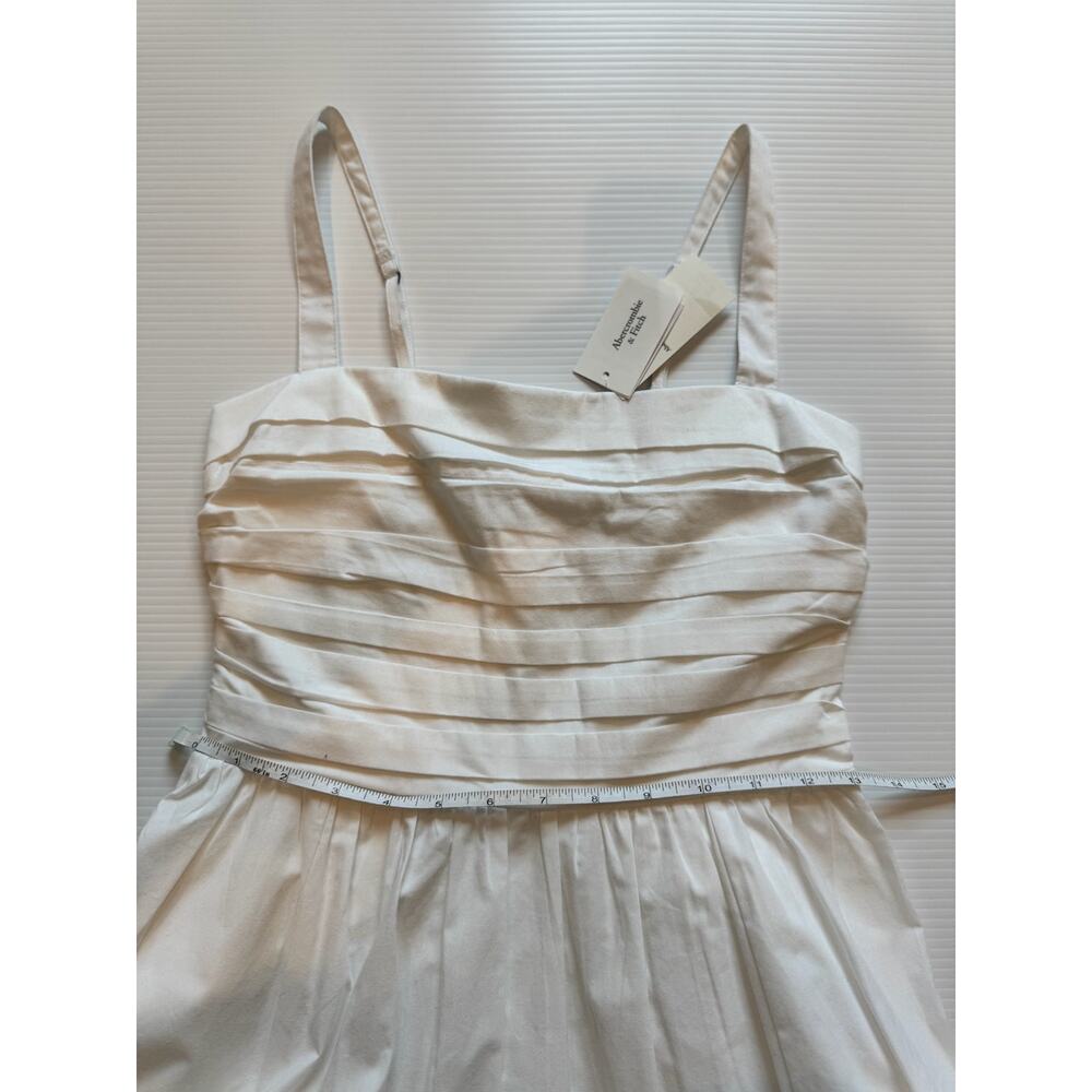 Abercrombie Fitch Emerson Poplin Mini Dress White S Bridal Shower Coquette NWT - Picture 11 of 16